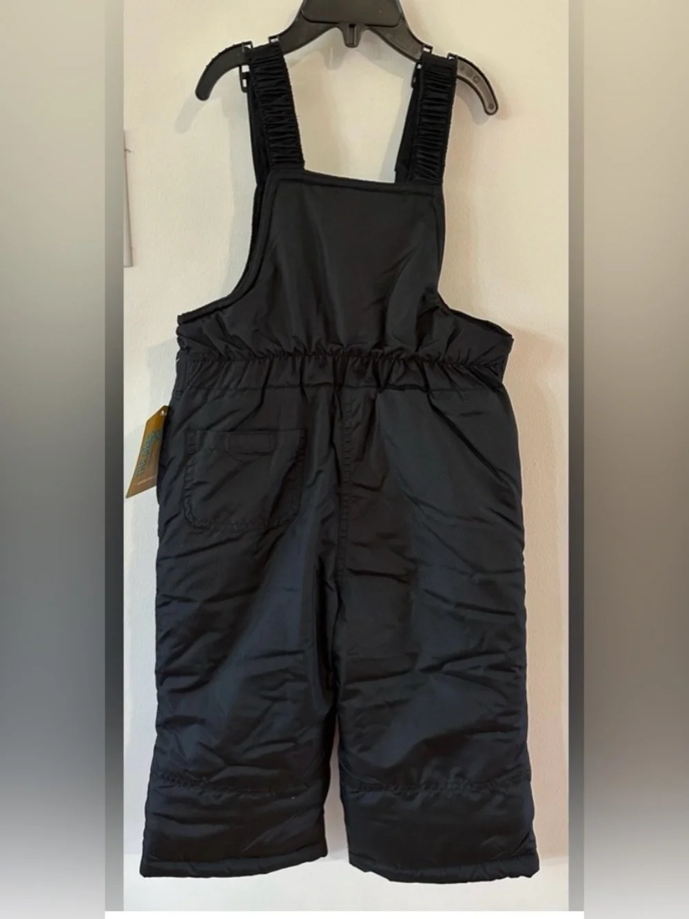 Thereabouts Toddler Black Snow Bibs NWT Size 3T